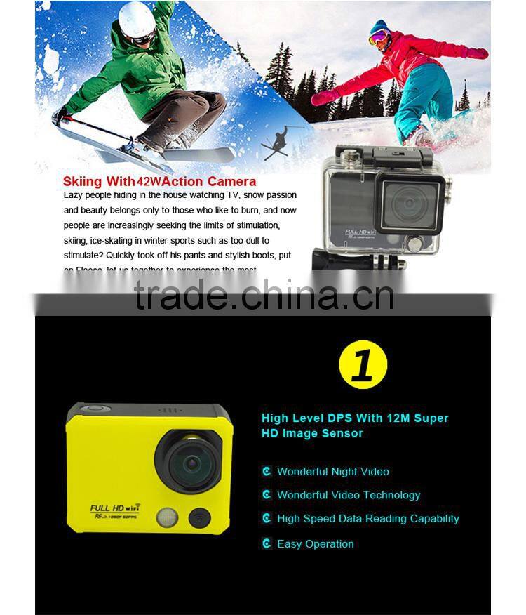 50 Meter waterproof high speed Ultra HD 4K WiFi Action Camera