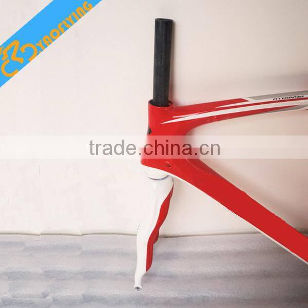 Professional Carbon Fiber Bike Frame,Red White China Carbon Bike Frame,Best Price Carbon Bike Frame on sale