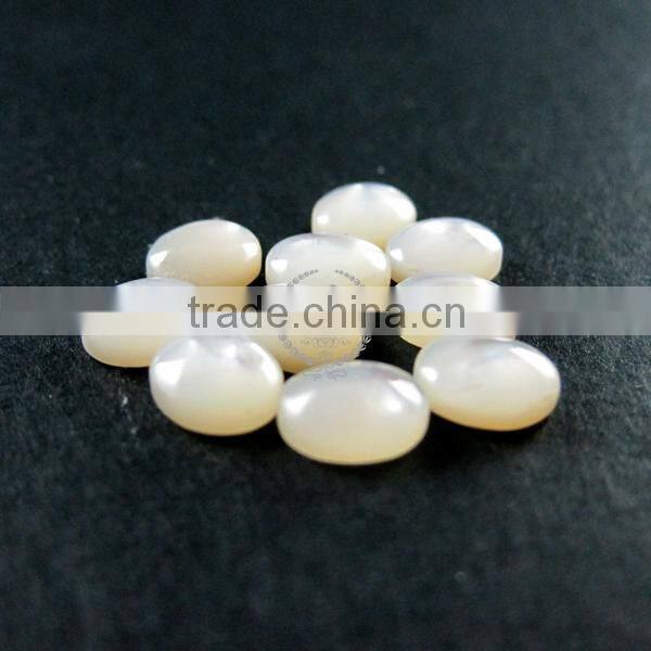 6x7mm tiny oval mother of pearl shell cabochon DIY supplies for earrings,rings findings 4120061