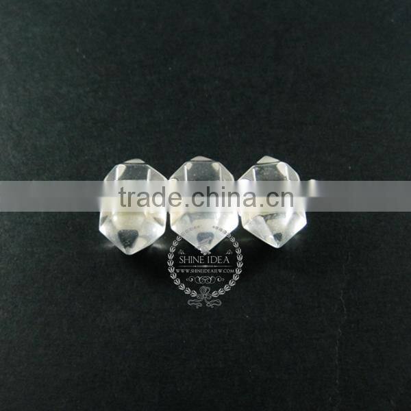 23*13mm 925 sterling solid silver transparent natural druzy crystal quartz pendant charm DIY jewelry findings supplies 1800143