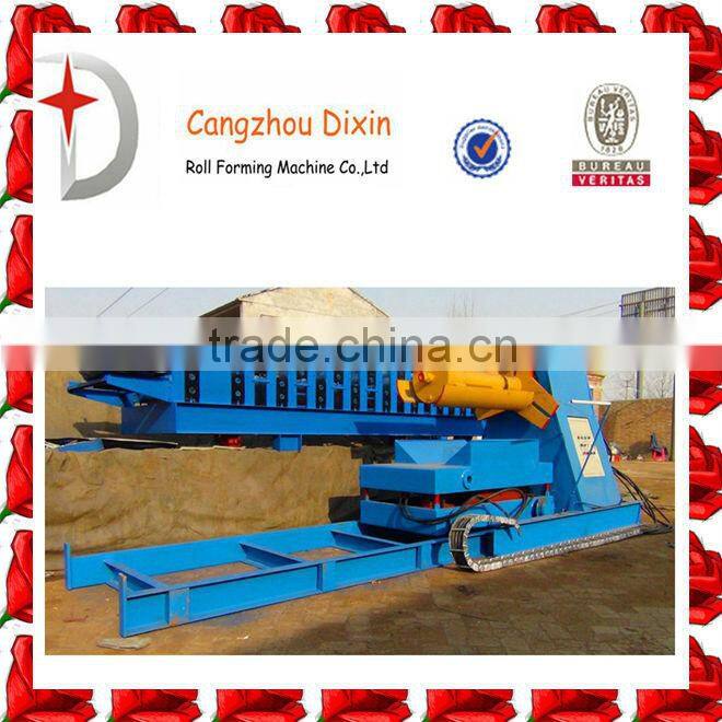 Single head uncoiler with coil car