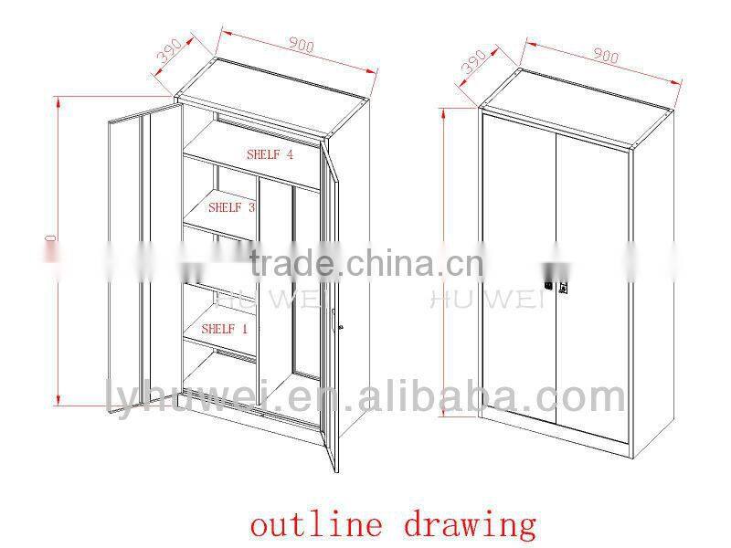 Multifunction metal wardrobe