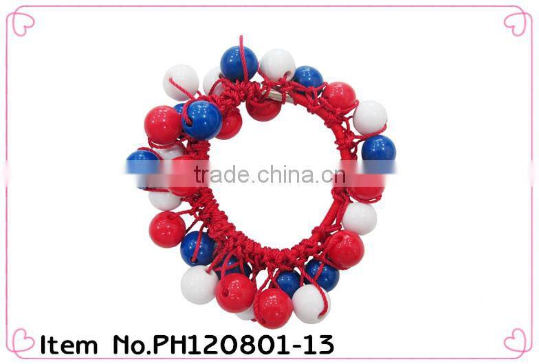 mini elastic hair bands with bead
