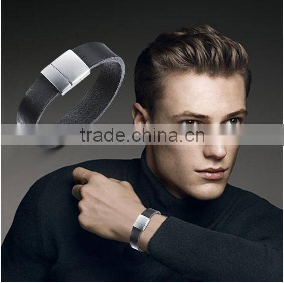Made In China Fashion Men Jewelry 2016 Leather Bracelet