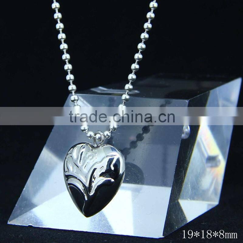 CN-022B Wholesale Fashion Stainless Steel Color Antique Heart Pendant for Couple Jewlery