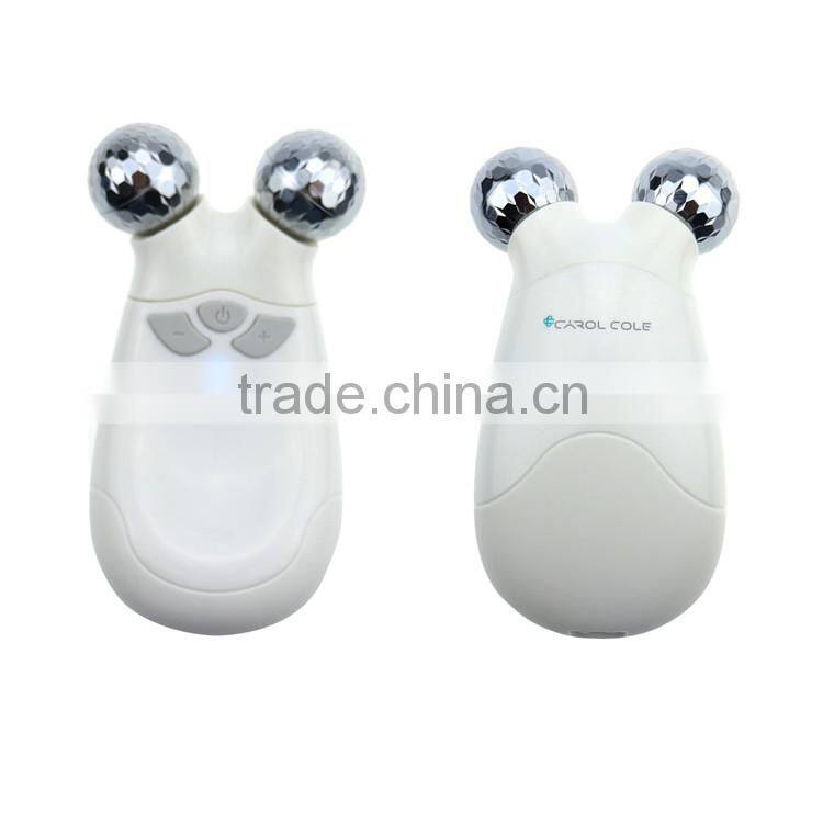home use hand held Y shape roller massage Micro-electric skin firming device