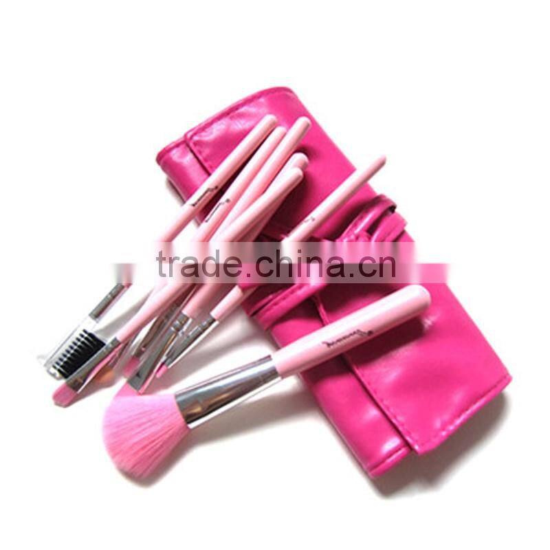 Fine 7pcs per set makeup set exquisite cometic makeup set synthetic filber hair makeup brush for beginners