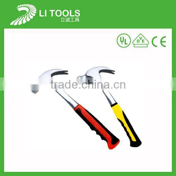 Claw Hammer with steel tube handle for nails