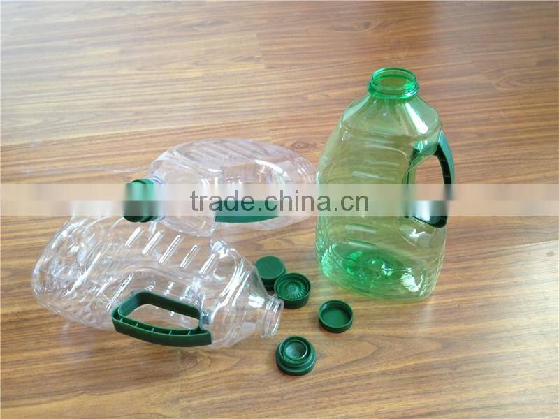 PET plastic Cooking Oil bottle for 1.8L green color