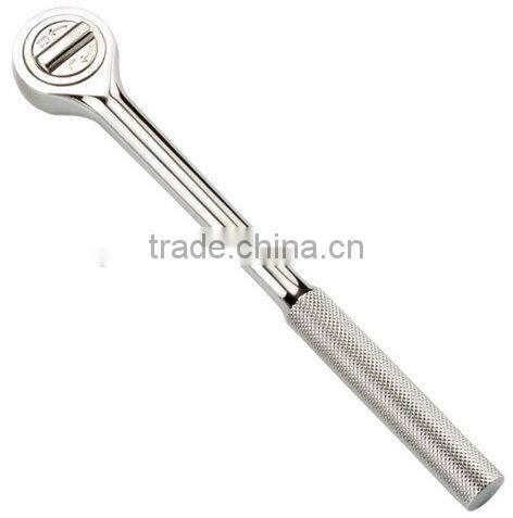 1/4" Dr. Round head Ratchet Handle with Knurling Handle