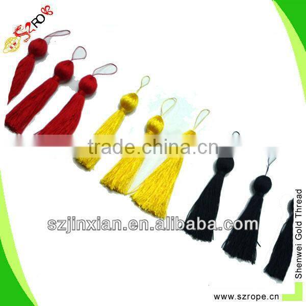 Hot sell polyester decorative tassel for home textile,Perfume bottle decorative tassel