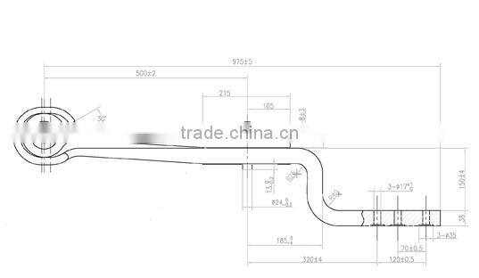 trailer components leaf springs,rear leaf,qiangbang