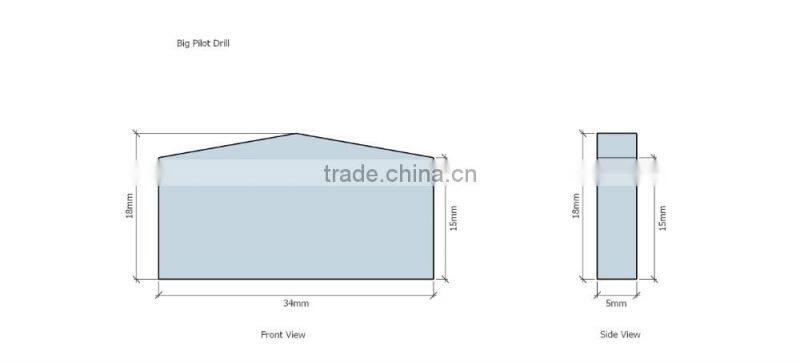 cemented carbide tip for cutting steel water pipe