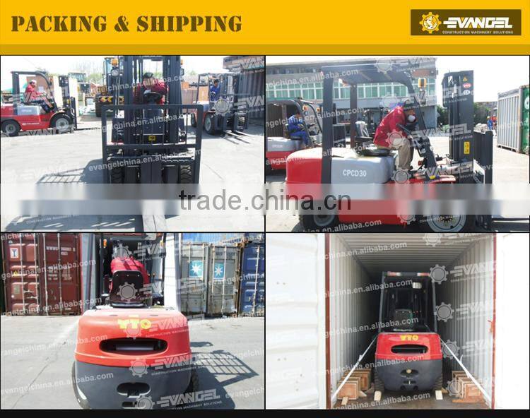 Packaging & Shipping 3t diesel/electric heli forklift truck with lifting height 3000mm made in China