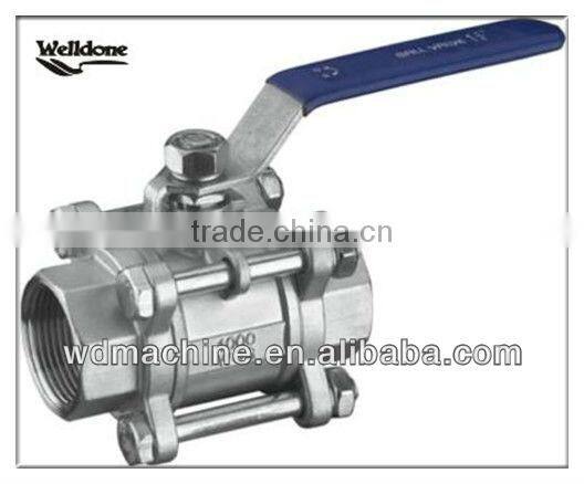 One Piece Ball Valve / Stainless Steel Ball Valve