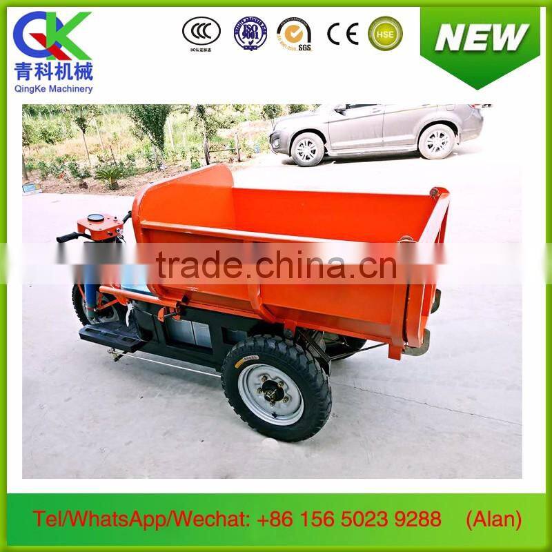 electric power dumper tricycle for agriculture engineering mining cargo logistics