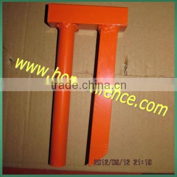 Orange Color Powder Coated Temporary Fencing For Canada Market