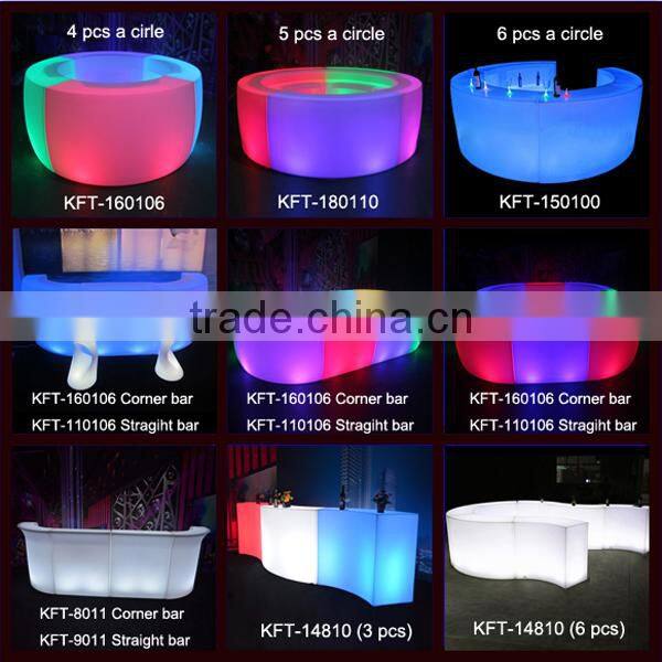 over 100 designs led furnitures bar table chair factory price