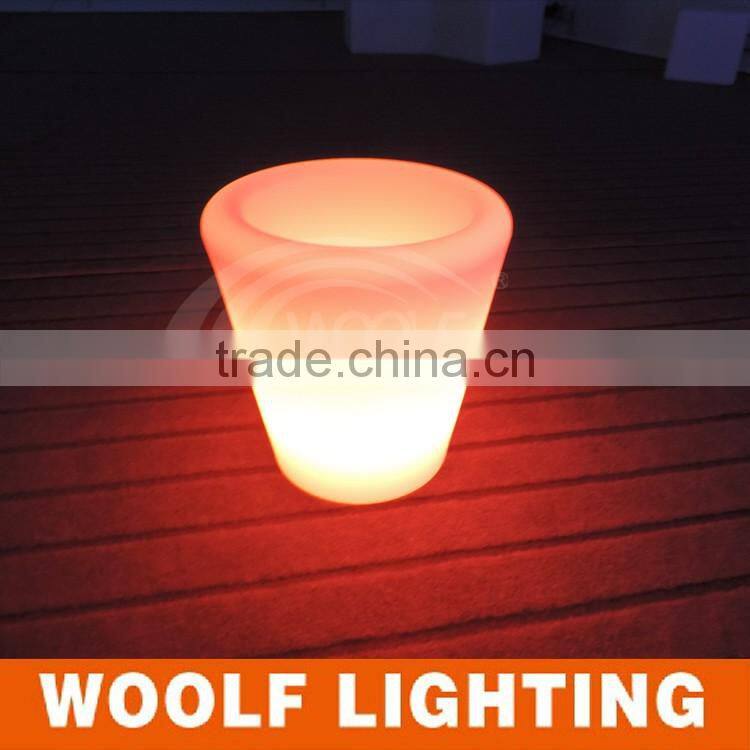 Plastic Rechargeable Remote Color Changing LED Ice Bucket Wine Bucket