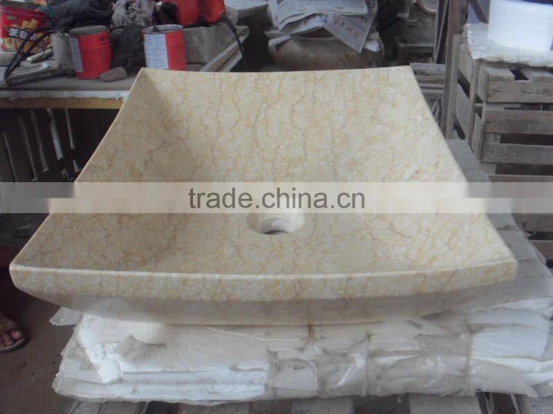 marble bathroom trough sink;antique trough sink;beige marble bathroom sink