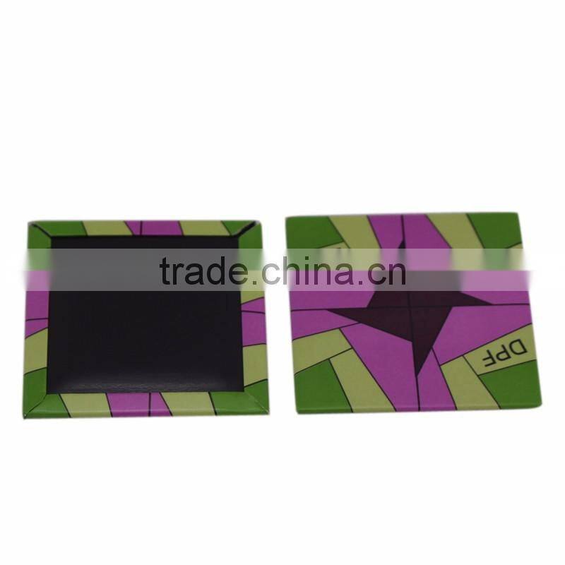 Full Logo Printed Square Shape Tin Fridge Magnets