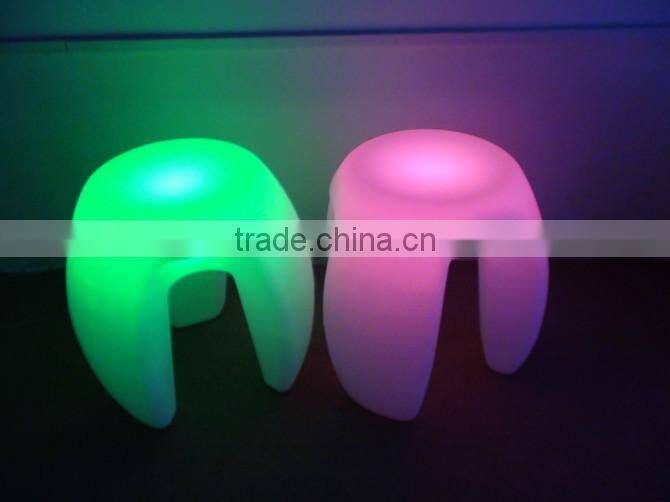 illuminated 16 color change plastic led chair