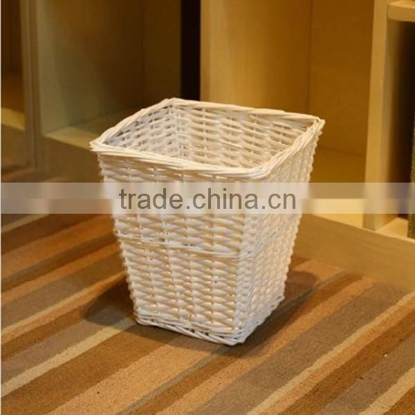 cheap wicker trash can
