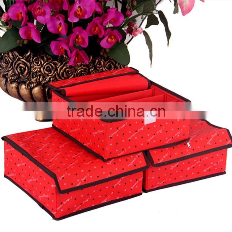 N491 High Quality Underwear Travel Non Woven Box Foldable Storage box