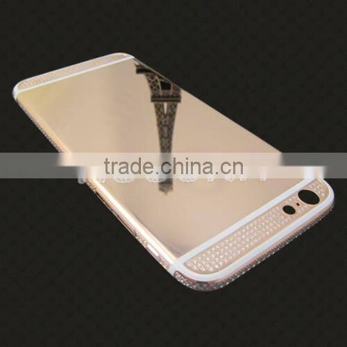 For iPhone 6/6plus 24K Gold / Rose Gold Housing diamond For Iphone6 4.7 inch/for iphone 6 rose gold housing