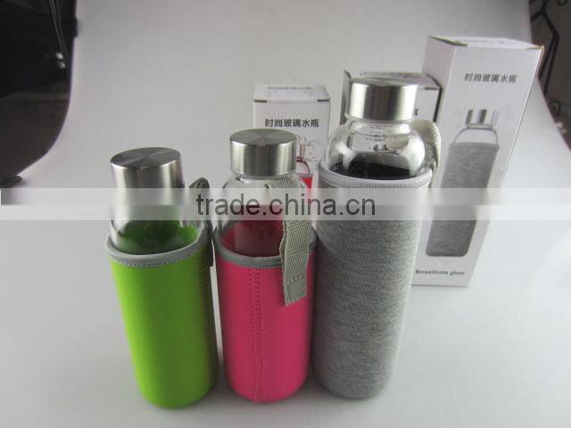 glass bottle with cotton heat proof