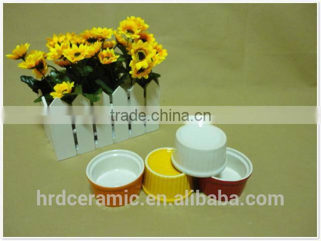 daily use round porcelain ceramic bakeware bowl