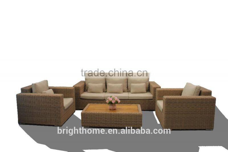 Outdoor Garden Rattan Sofa Set Modern Synthetic Rattan Sofa