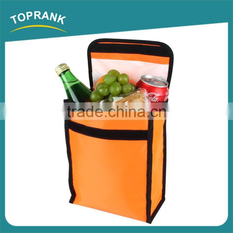 Cheap wholesale custom color 420D tote insulated lunch cooler bag