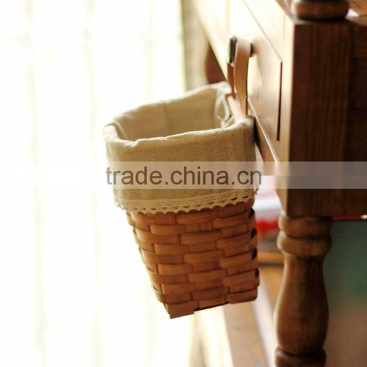 Wholesale Cheap water fir wood chip hanging basket