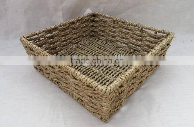 Cheap price handwoven straw bread basket