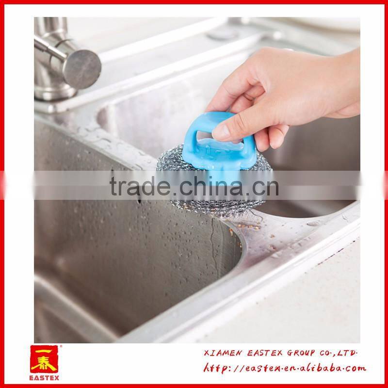 Plastic PP and steel wire made pan cleaning brush