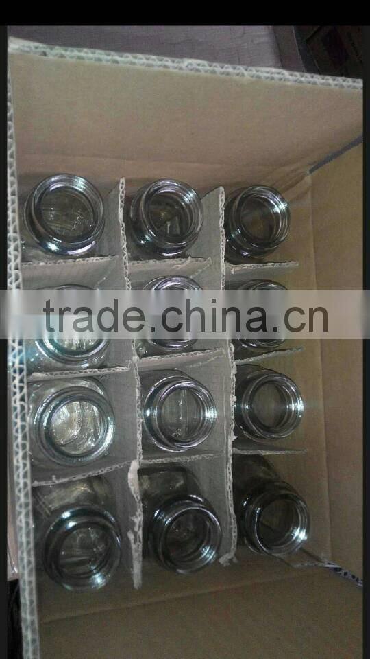 300ml glass milk bottle juice bottle water bottle with metal lid