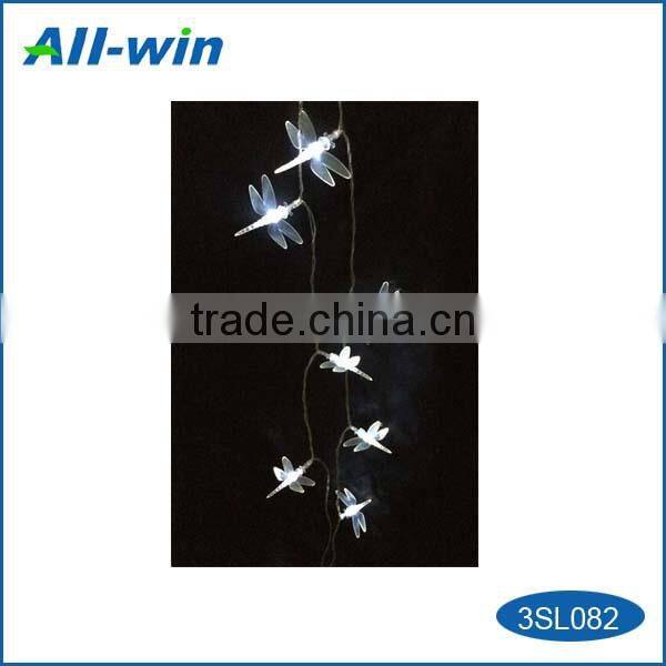 beautiful dragonfly shape garden solar light with white LED Holiday Lamp Fairy Lights