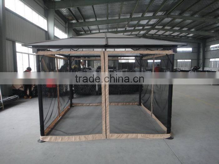 3x3M Aluminum outdoor pc roof gazebo deluxe polycarbonate gazebo