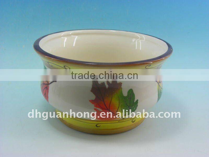 Round Ceramic Salad Bowl