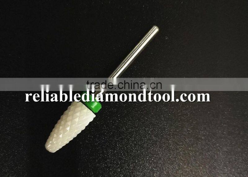 Shank Diameter 2.3mm Course Type Ceramic Burr For Nail 1 Piece Huaxing Flame Head Huaxing Head Diameter