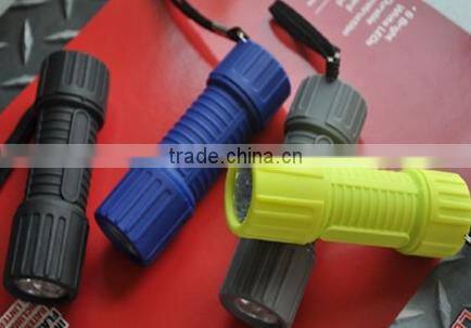 led flashlight Plastic Housing with rubber painting