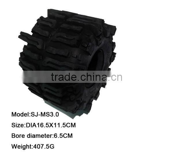 Rubber and silicone material toy tyres