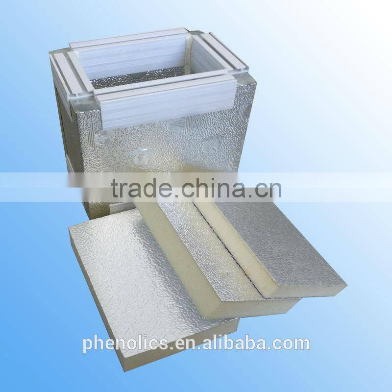 PU pre-insulated duct panel/board with aluminum foil
