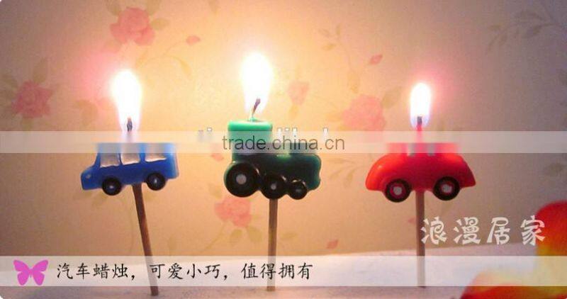Hot Sale Carton Car Birthday Candle for Children