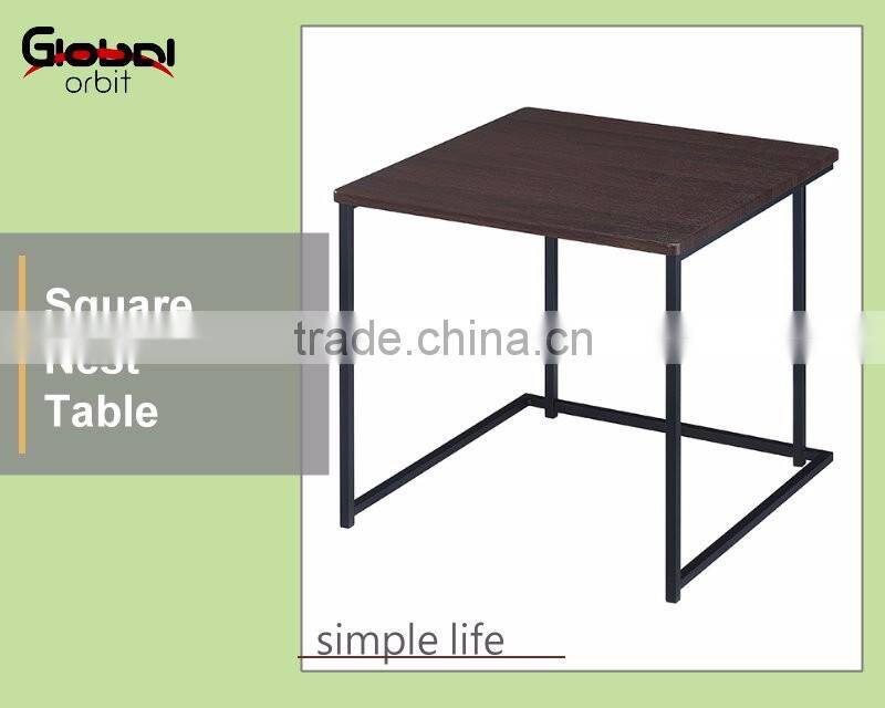 New Design Living Room Furniture Plastic Base With Glass Top Coffee Table
