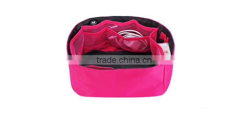 Multi-function cosmetic insert organizer bag with handbag
