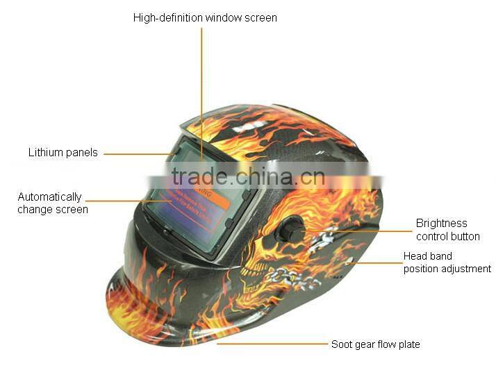 Auto darkening welding helmet custom