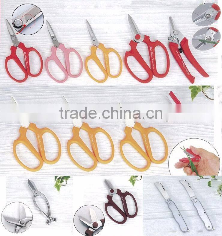 Traditional lightweight bonsai tools scissors with fluororesin to prevent rust