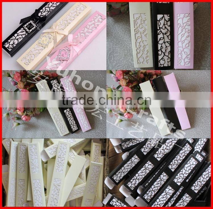 Wedding fan paper box for promotion